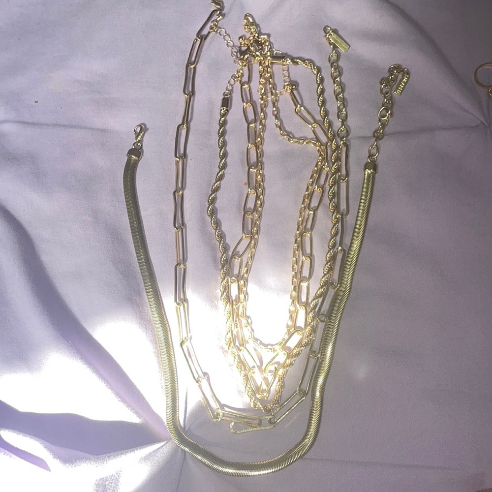 gold necklace bundle